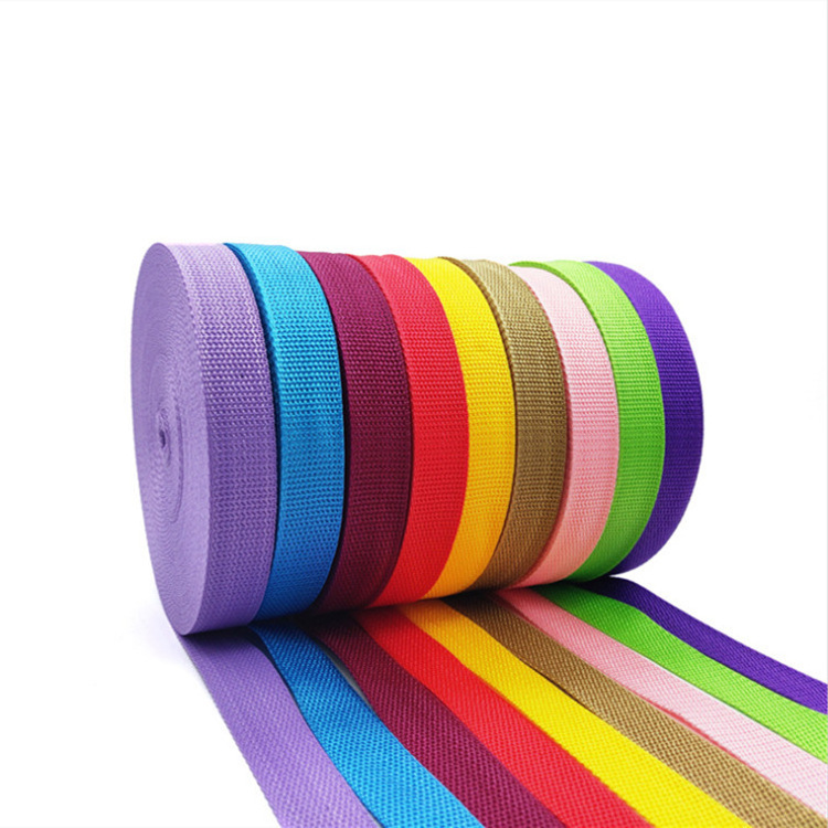 Manufacturer wholesale pp webbing tape 25mm customize size tape polypropylene webbing strap for bag luggage