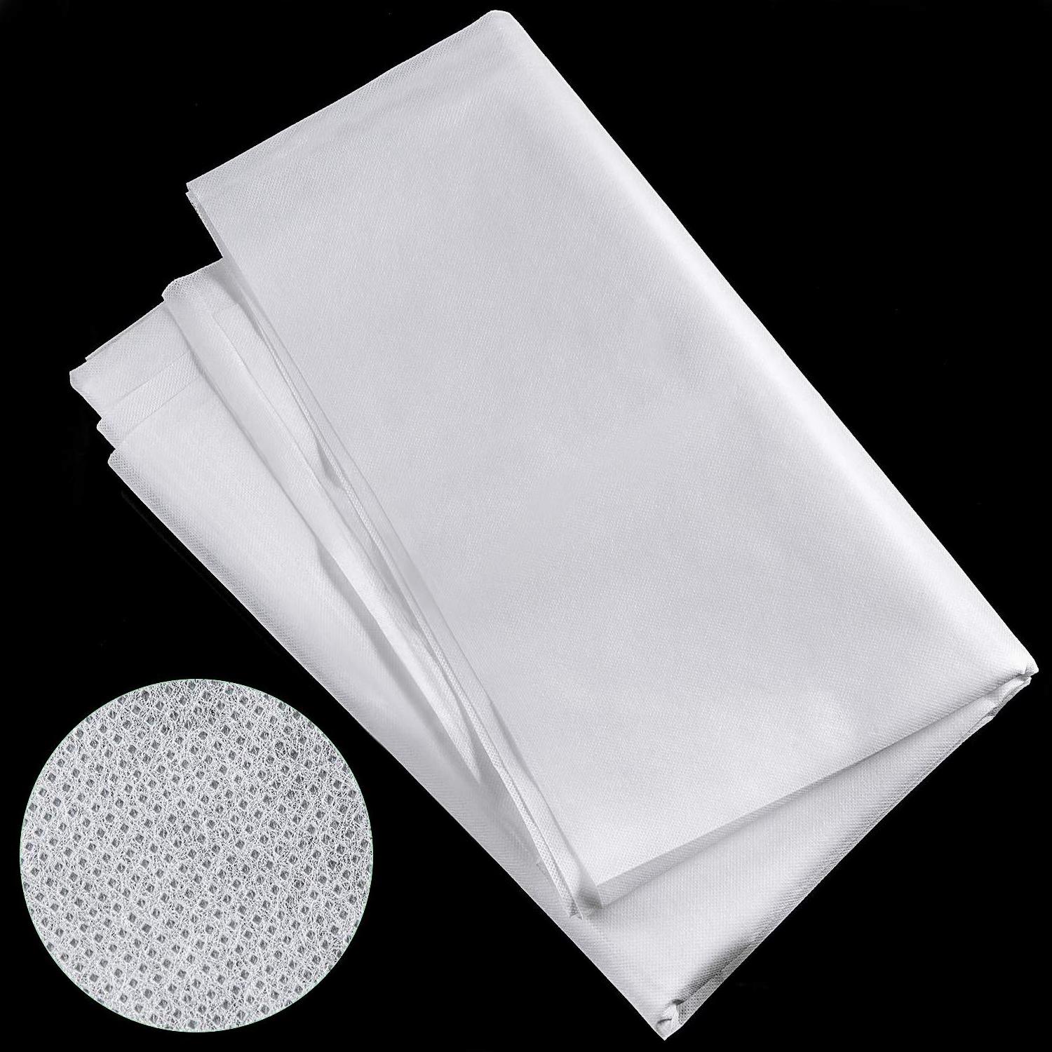 White Non-Woven Interfacing Fabric Lightweight Polyester Non Woven Fabric Breathable Fusible Spun-Bonded Nonwoven Fabric