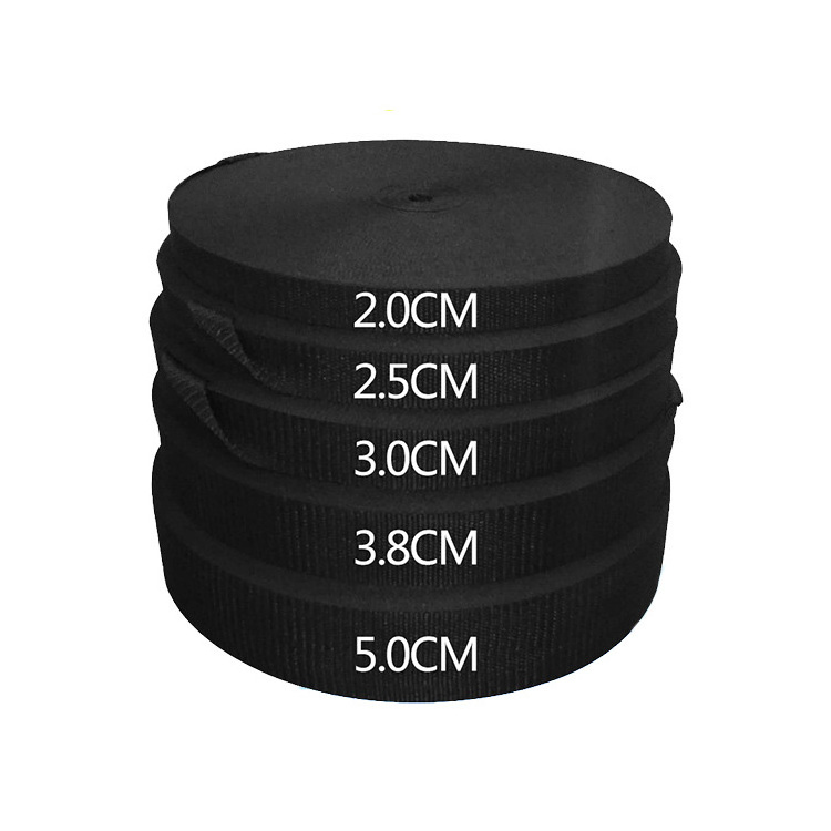 Manufacturer wholesale pp webbing tape 25mm customize size tape polypropylene webbing strap for bag luggage