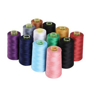 High Quality Overlock Sewing Thread Assorted Colors Yard Spools Cone 100% Polyester Sewing Machine Threads