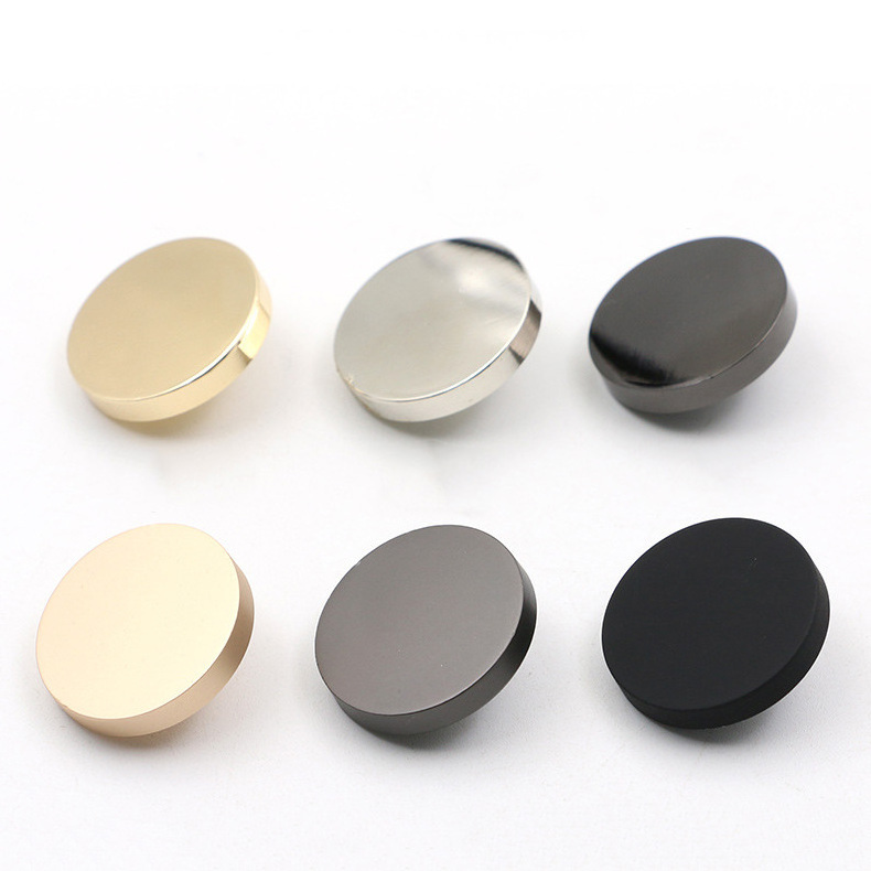 Wholesale Round Buttons Alloy Metal Flat Shank Button for Cloth Sewing