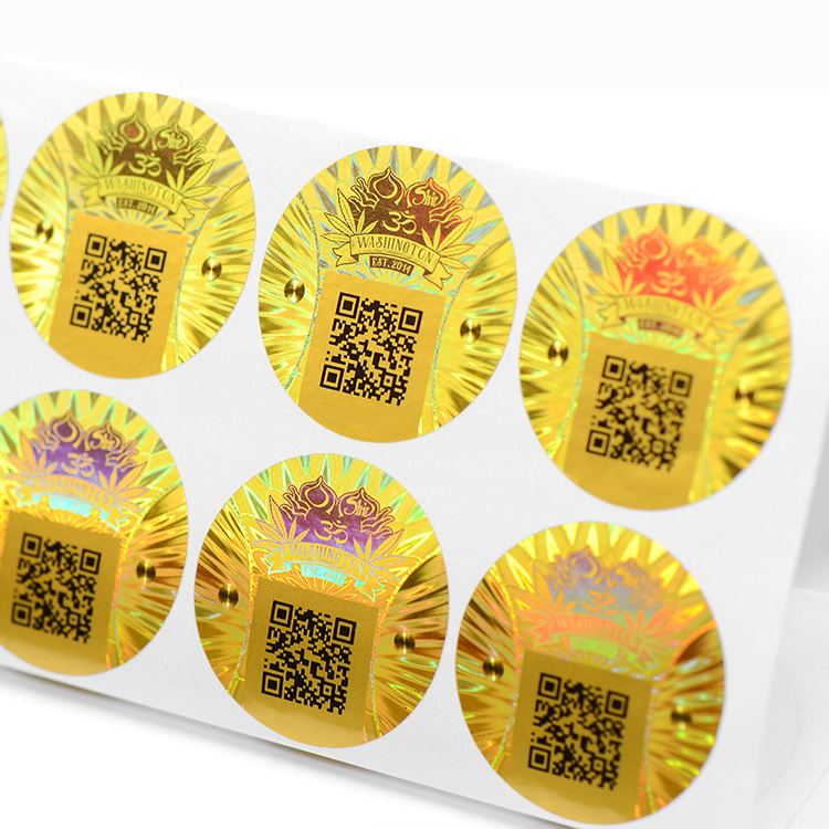 qr code hologram sticker printer with serial number