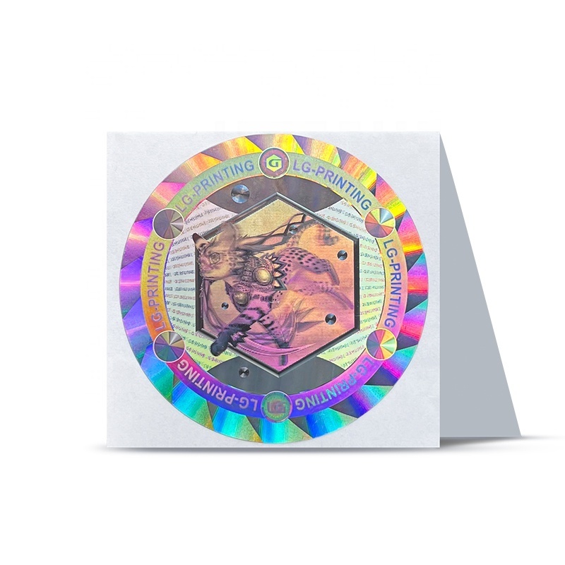 printing custom 3d hologram sticker /3d holographic security label