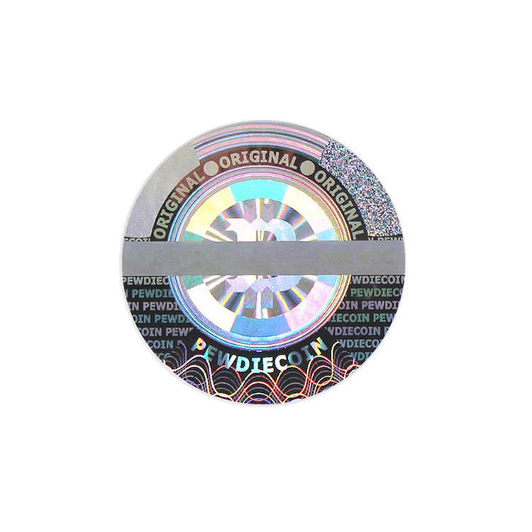 China manufacturer waterproof hologram label round sticker logo stickers custom