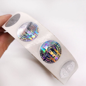 China manufacturer waterproof hologram label round sticker logo stickers custom