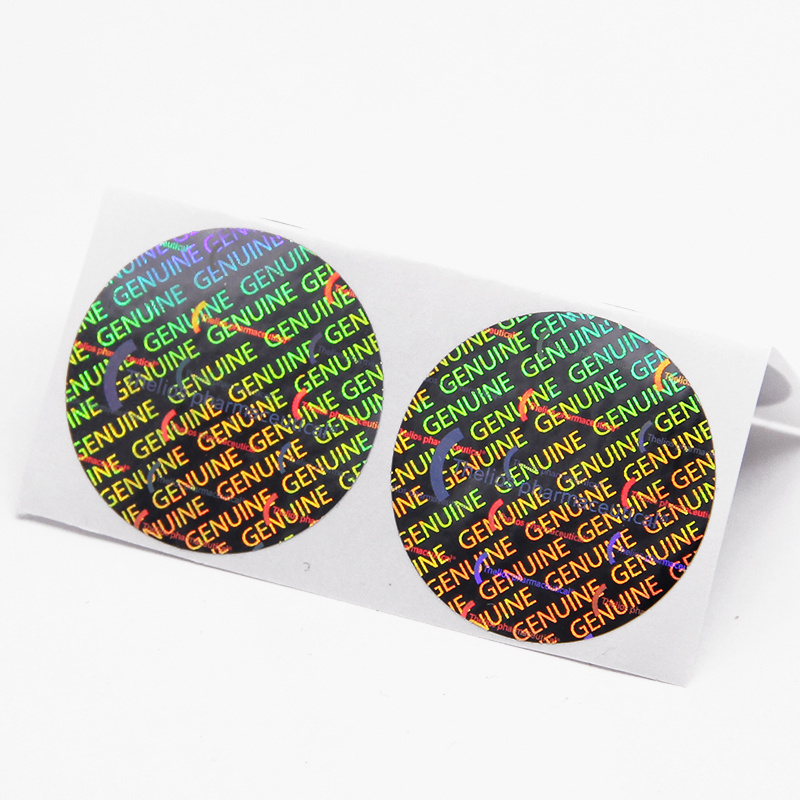 Rainbow colour laser custom holographic sticker label