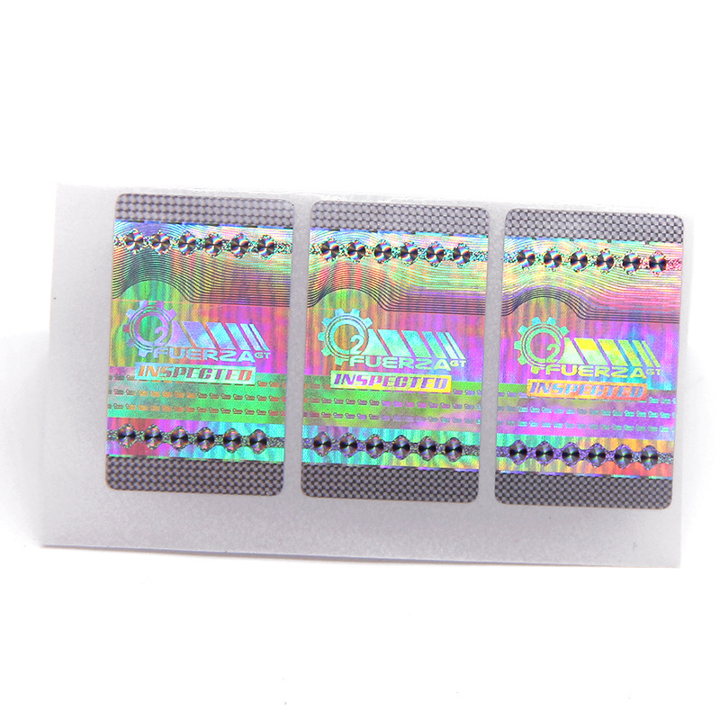 Rainbow colour laser custom holographic sticker label