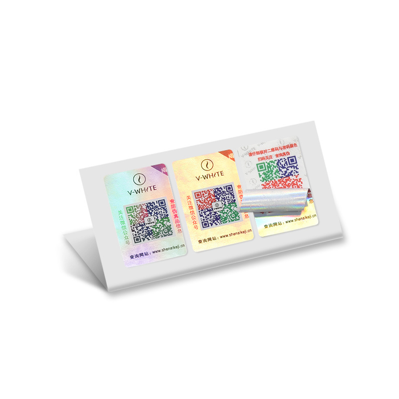 Custom Printing Tech Multi-Layer Folding Hologram Sticker Labels Adhesive Double Sided Printing Label