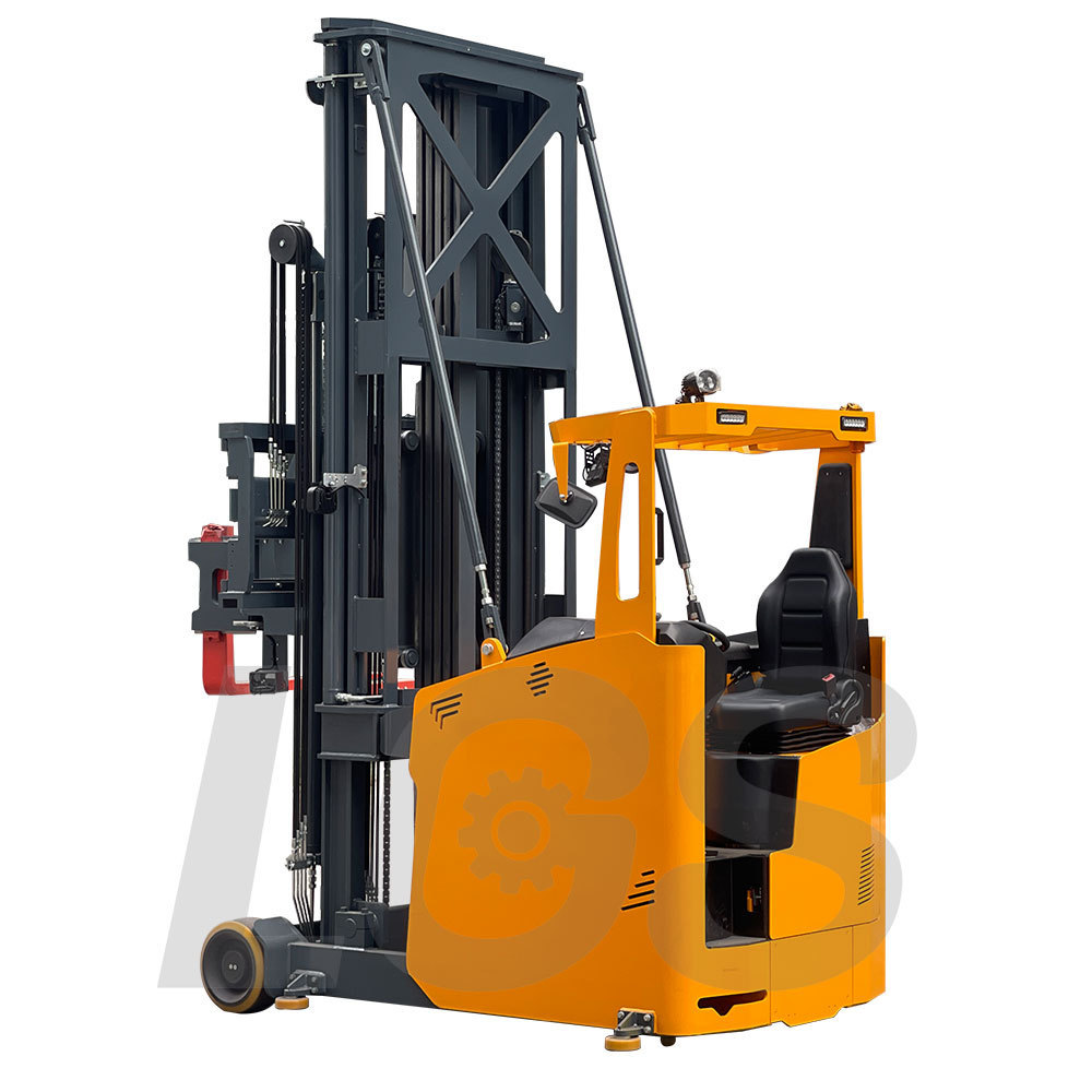 3 way Narrow Aisle Forklift Truck Electric Pallet Truck Loading Capacity 1500 kg Lifting Height 4500mm