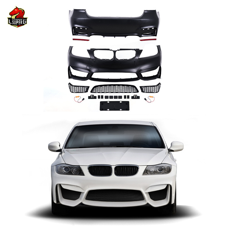 Hot Sale Body Kit For BMW 3 series E90 LCI upgrade to M4 style Full Set body kit with Front and Rear Bumper Excellent Fitment