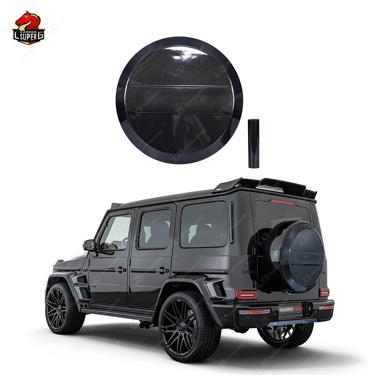 B style G Class W464 W463A G500 G550 G350d G63 G65 Wheel For Mercedes Benz Carbon Fiber Spare Wheel Tire Cover