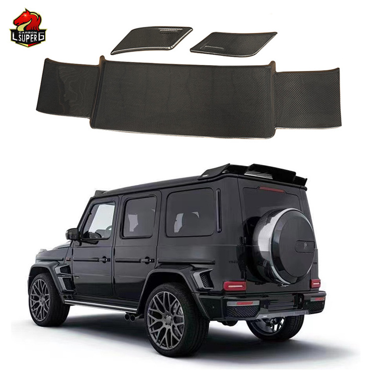 rear spoiler For G Class W464 B Style G63 True carbon fiber spoiler G500 roof spoiler