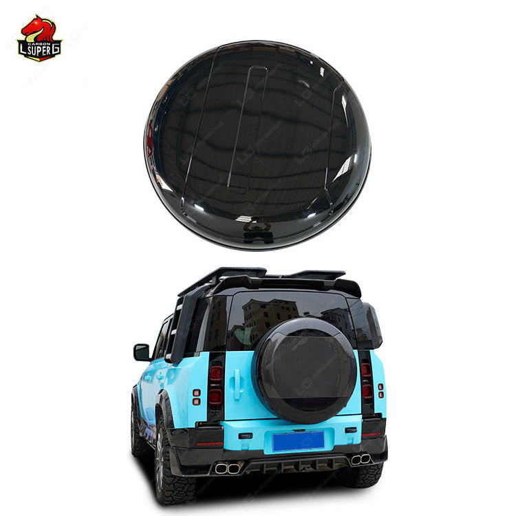 High quality Car Accessories Modification Carbon Fiber Spare Tire Cover For Land Rover Defender BodyKit