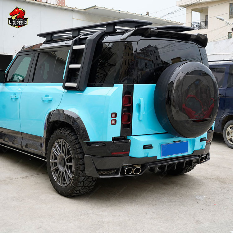 High quality Car Accessories Modification Carbon Fiber Spare Tire Cover For Land Rover Defender BodyKit