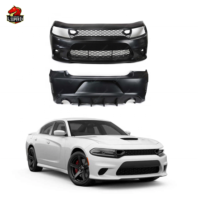 2015-2023 PP Material SRT Style Body Kit for Dodge Charger Car Front Bumper Rear Bumpers Bodykit