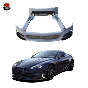 M Style Front Rear Bumper  For Aston Martin V8 V12 Virage upgrade carbon fiber front bumper side skirt rear diffuser body kit