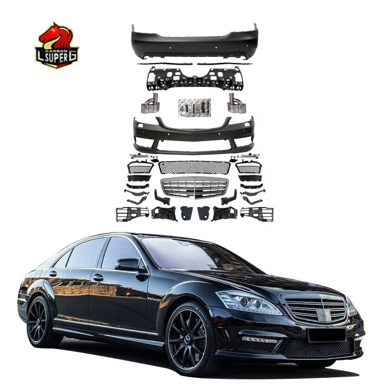 W221 upgrade to S63 S65 AMG Style body kit For Benz S-Class w221 S500 S350 S55 facelift bodykit