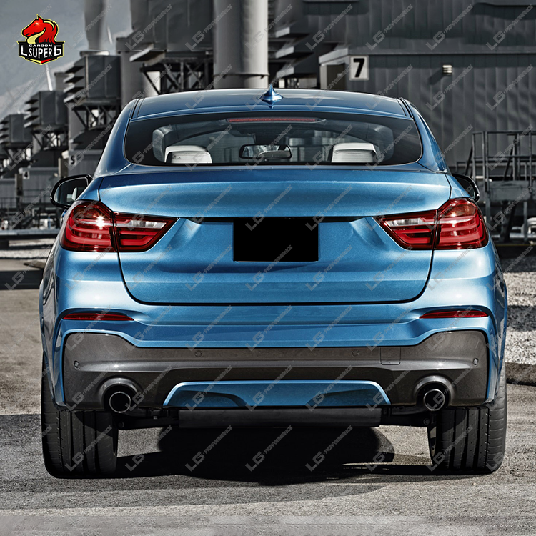 Plastic  X4M Style Body Kit For BMW X4 F26 Car Bumper Front Rear Bumper Side Skirt Diffuser Facelift