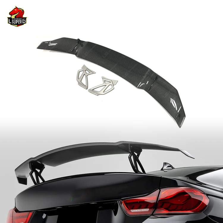 high quality Auto parts for BMW F80 M3 F82 M4  Carbon Fiber V style big rear spoiler rear wing popular spoiler