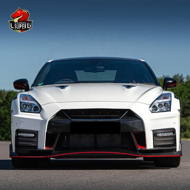 GTR GTR35 NISM Style PP plastic Carbon Fiber Front Bumper Lip Rear Diffuser Bodykit Facelift For Nissan GTR GTR35 2008-2016