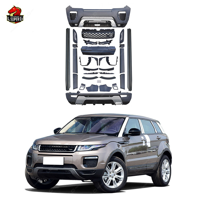 2016 D Style Body Kit For Range Rover Evoque 2010 Front Rear Bumepr Grill Side Skirts