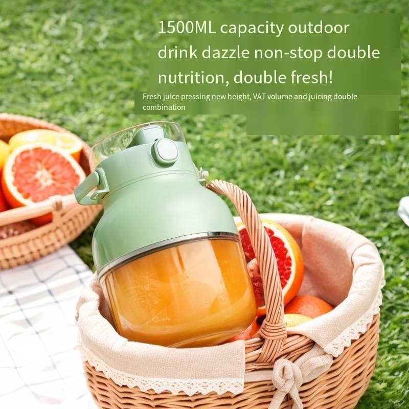 Portable USB Power Source Juicer Cup Low Noise Wheatgrass Juicer for Household Car Outdoor Hotel & RV Use