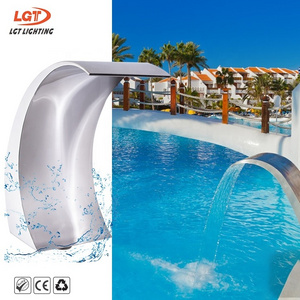 Stainless Steel 304 Spa Impact Waterfall Arc Nozzle Swimming Pool Indoor Decorative Waterfall Pool Accessories Spillway