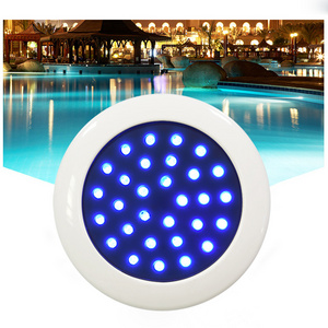 Surface Mounted Rgb Marine Color Changing Swimming Pond Resin Filled Flat Light Small Recessed Lighting Led Pool Light