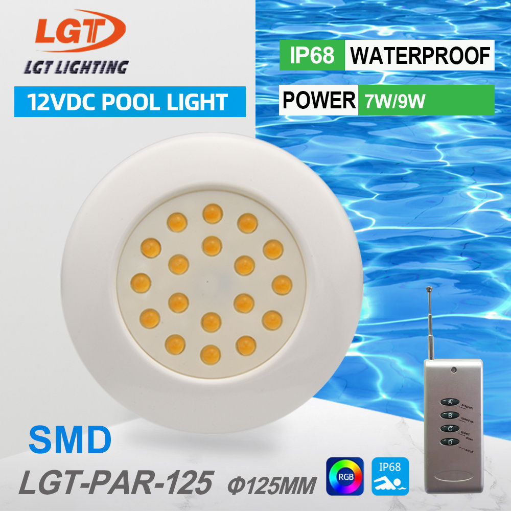 Resin Filled Mini Recessed Smart Control Marine Lighting Dc12v Fountain Boat Led Underwater Swimming Pool Light