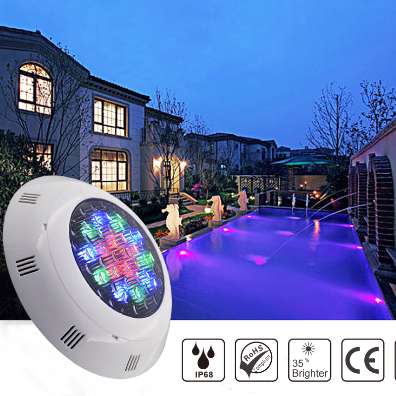 Pc Material Pond Decorative 24w 54w Ip68 Waterproof Submersible Rgb Par56 SMD Led Underwater Swimming Pool Lights