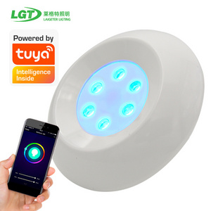 Google Play Alexa Compatible Wifi Smart App Music control DC12V IP68 Waterproof Underwater Spa RGB Led swimming Tuya Pool Light