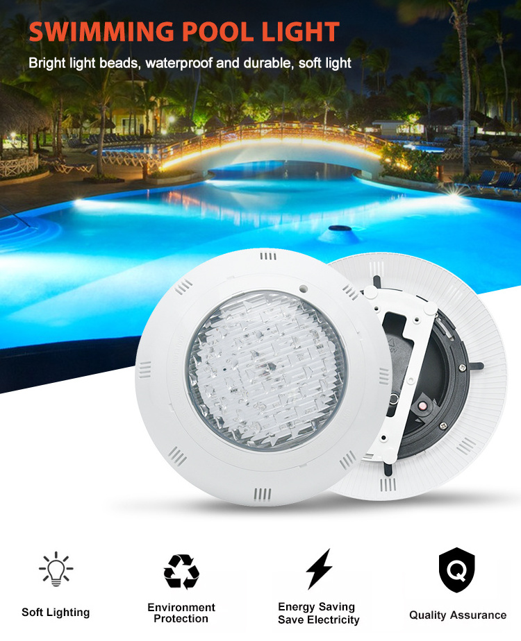 Smart Phone App Pool Light RF WiFi Remote Control Resin Filled Under Water Swimming Pool LED Underwater Lights