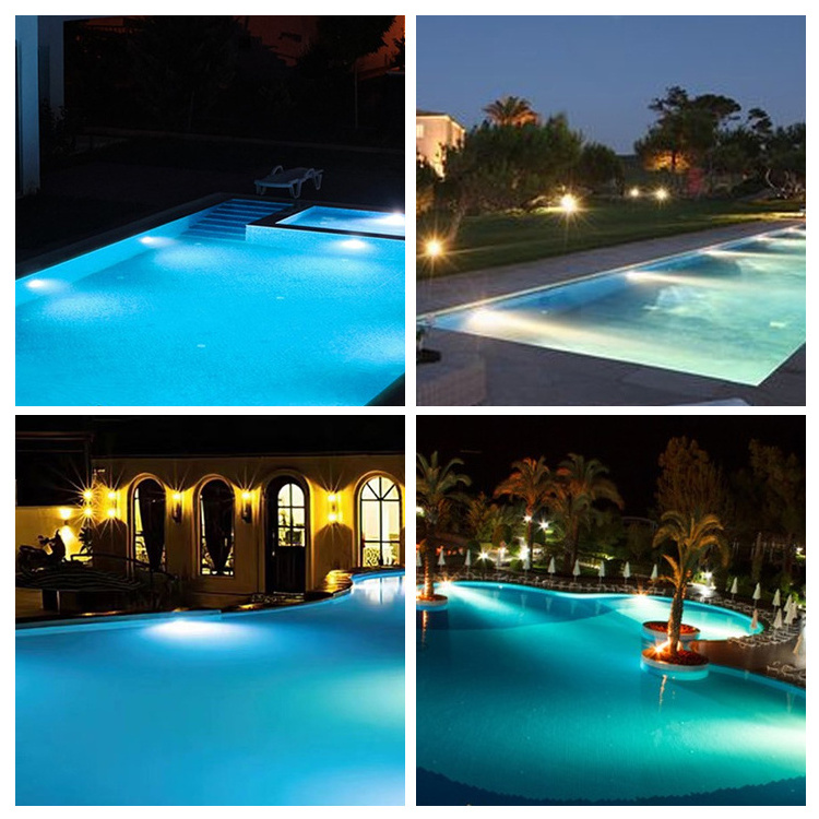 Landscape Underwater Lighting Dc 12v Pond Fountain Surface Mounted Rgb Led Swimming Pool Light