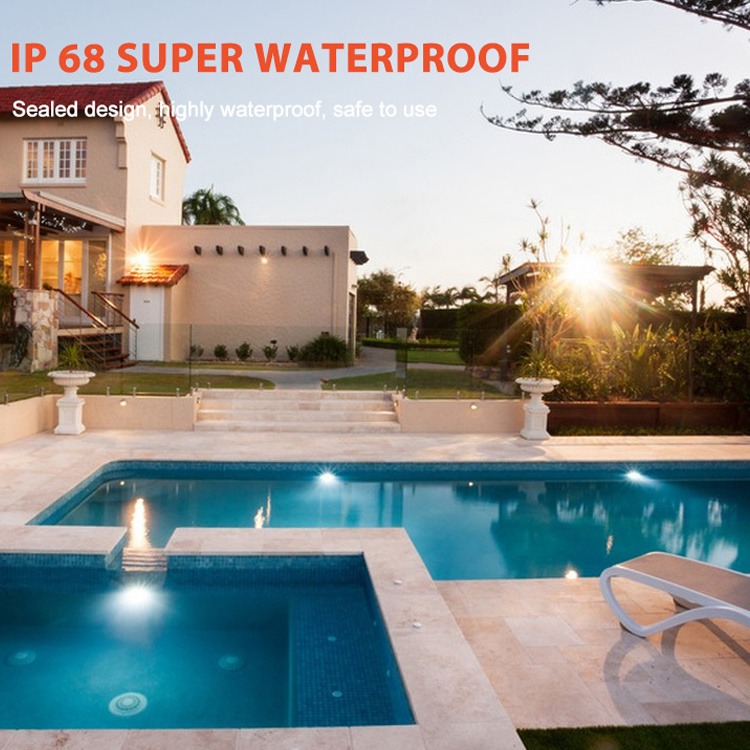 Hot Selling High Quality Rgb 7/15/18/20W Underwater Light Pc Ip68 Outdoor Fountain Recessed Waterproof Led Swimming Pool Light