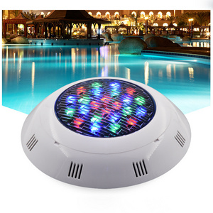 Outdoor Decorative Replacement PC 12v Surface Mounted IP68 waterproof Submersible Underwater Led RGB Spa Swimming Pool Light