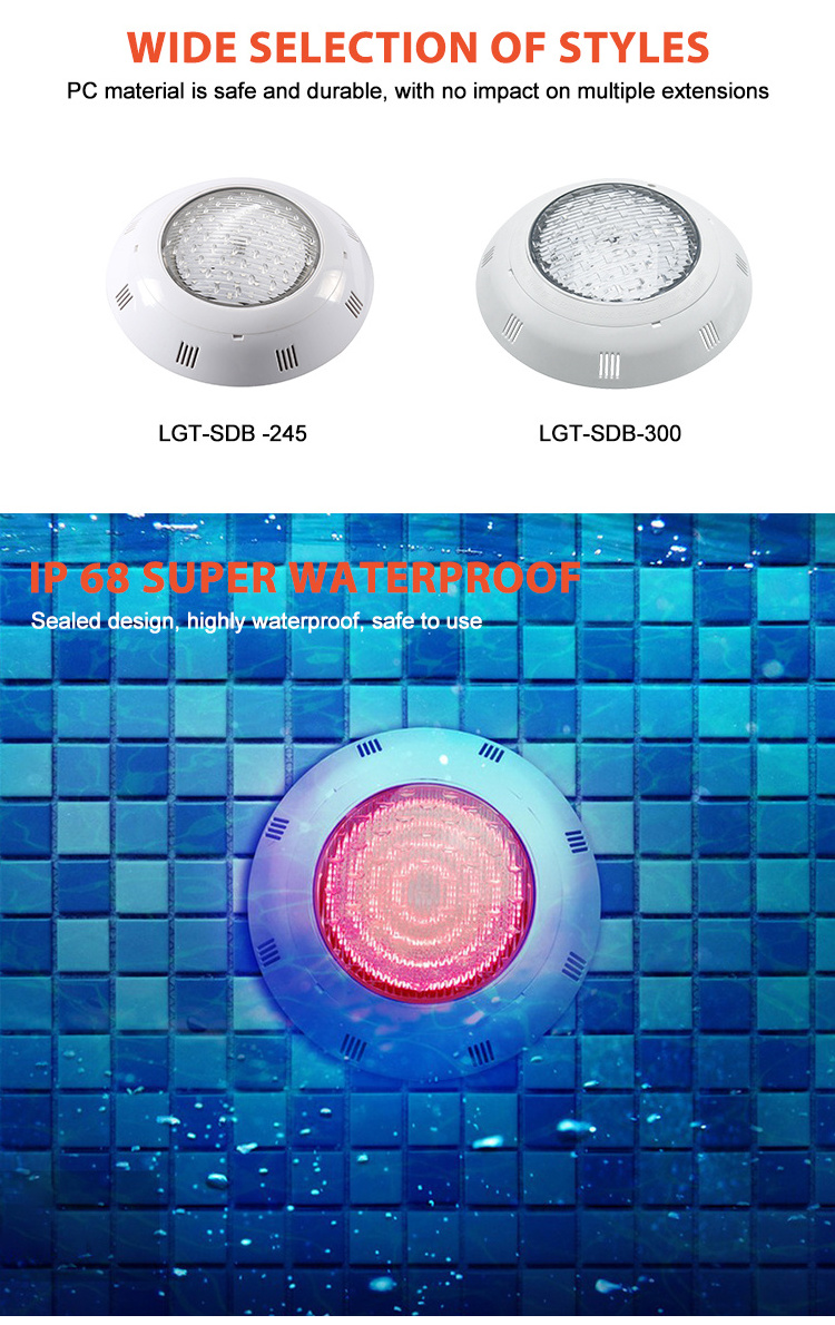 Smart Phone App Pool Light RF WiFi Remote Control Resin Filled Under Water Swimming Pool LED Underwater Lights