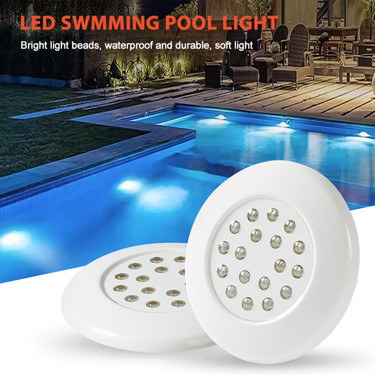 Factory Customized Smart Tuya Control Rgb Dc12v 7w 9w Warm White Underwater Pond Submersible Lamp Swimming Led Pool Light