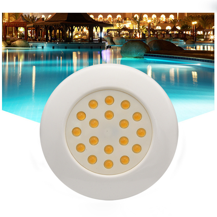 Outdoor Decorative Replacement Submersible Pc 12v Surface Mounted Ip68 Waterproof Underwater Led Rgb Spa Swimming Pool Lights