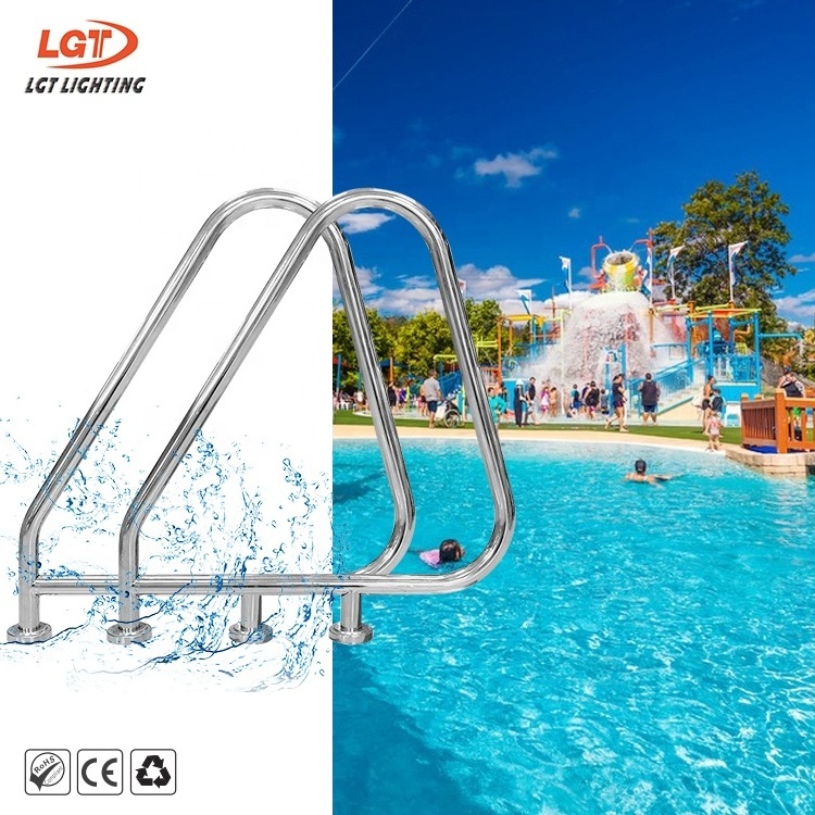 Manufacturer Customized Swimming Pool Ladder 304 Stainless Steel Handrail Pool Rails Grab Rail