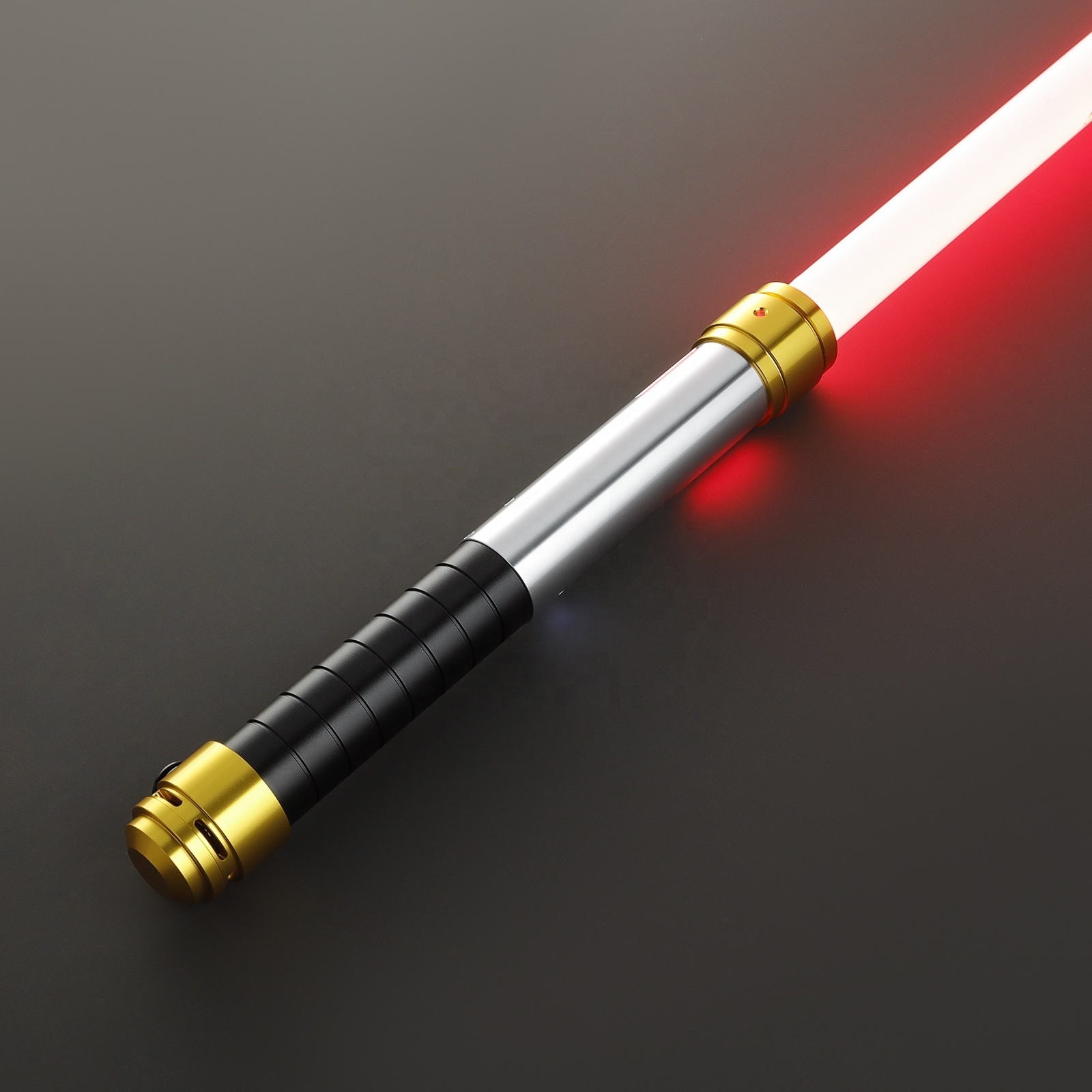 LGT Saberstudio Gold Foil USB rechargeable light saber smooth swing infinite color changing glow sword with 16/34 soundfonts