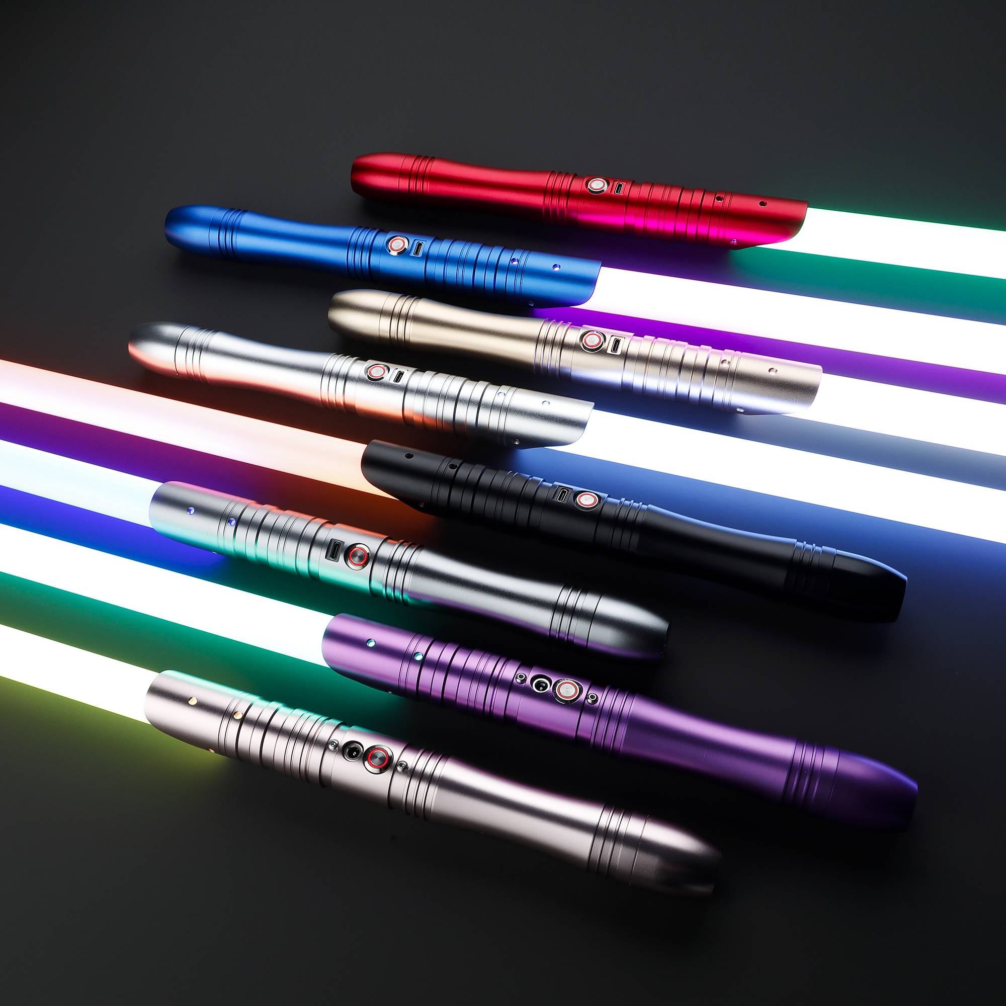 LGT Standard RGB Saber 16 Fonts Smooth Swing Infinite Colors Changing Xenopixel Light Saber Toy