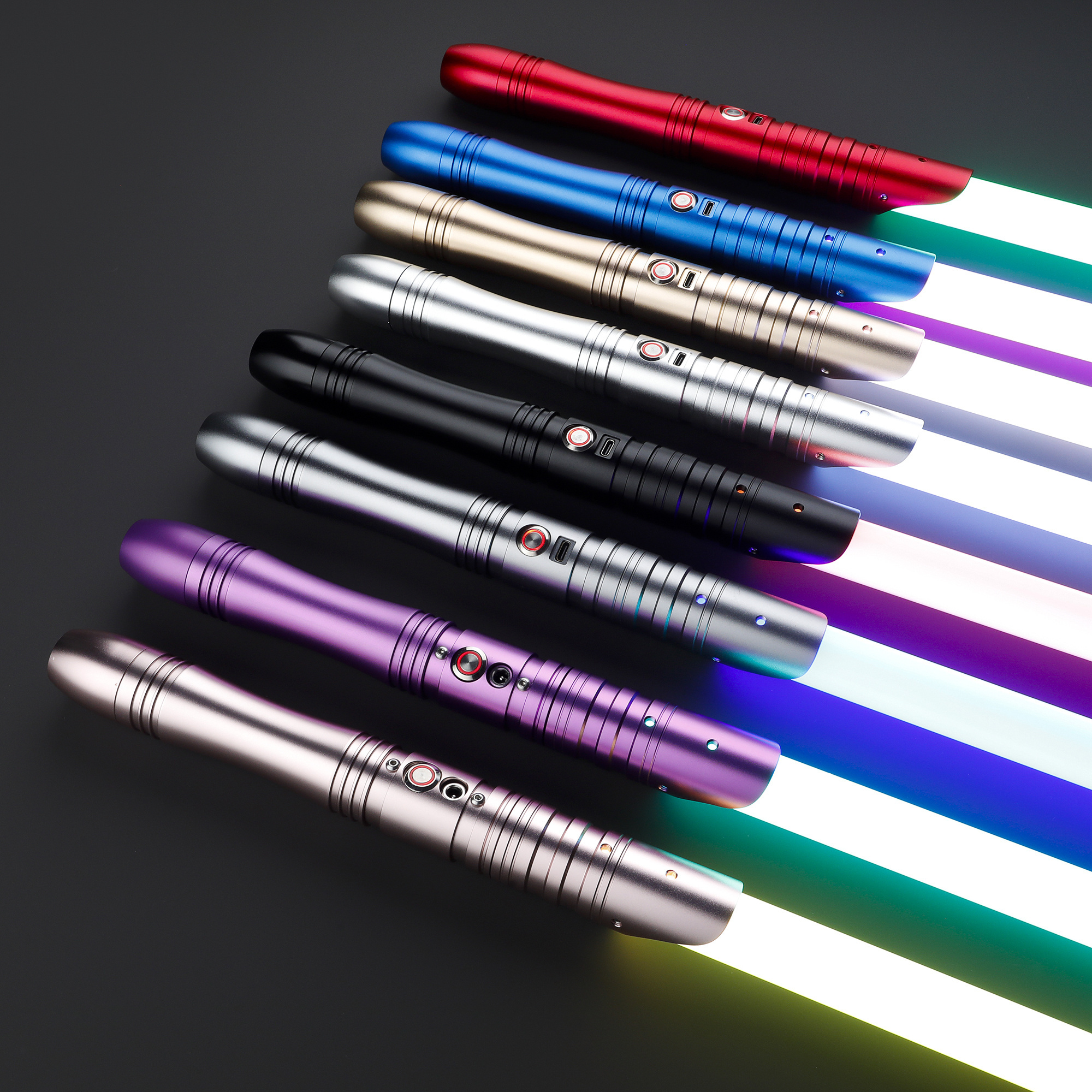 LGT Standard RGB Saber 16 Fonts Smooth Swing Infinite Colors Changing Xenopixel Light Saber Toy