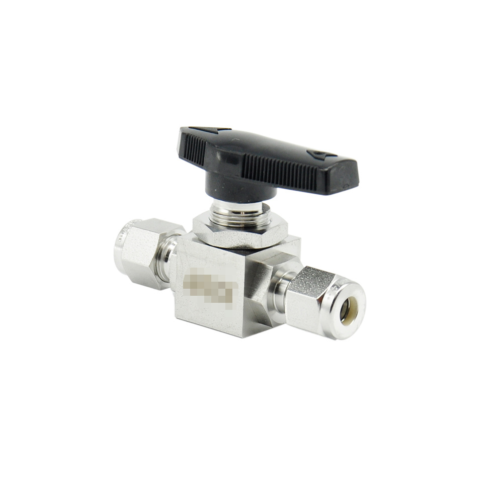 316 Double Ferrule Forged Compression Ball Valve Low Pressure 1000psi Stainless Steel 1/2 Ball Valve