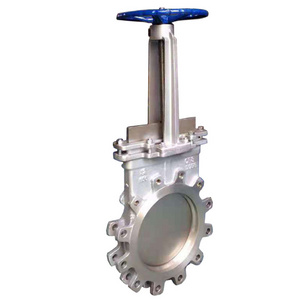 Dn100 4 Inch PN16/10 WCB Cast Steel CF8M Flanged Manual Slurry Knife Gate Valve Globe Valve