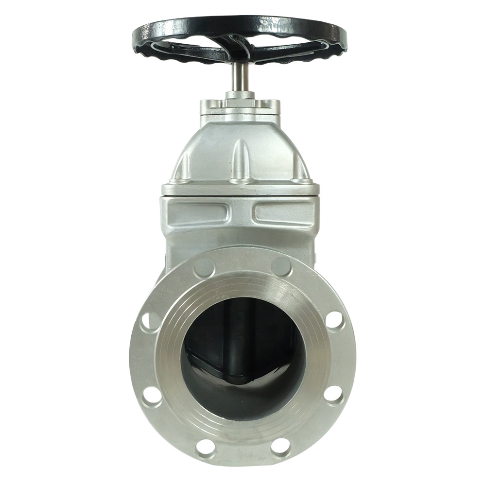 Z45X-10/10P/16/16P Manual Stainless steel soft seal flange gate valve 1inch concealed stem water drain valve ss304