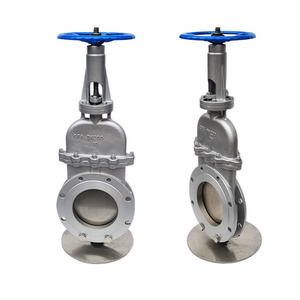 Concealed stem stainless steel knife gate valve Pneumatic sewage gas paper slurry cast steel plunger slide valve