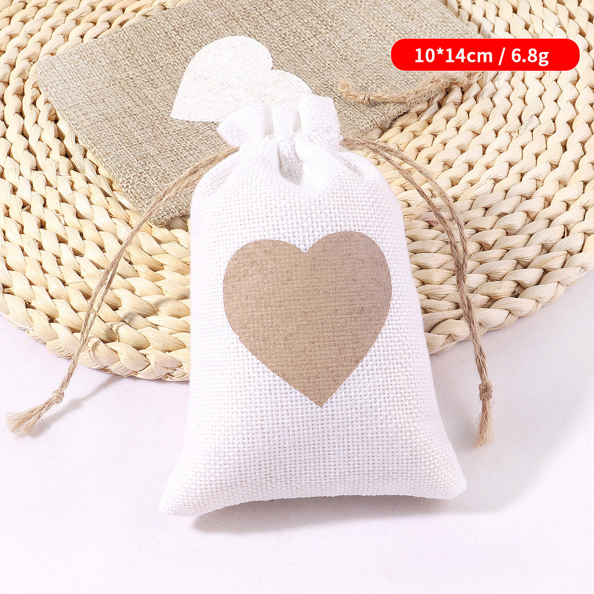 Cheap High Quality Customized Environmental Love Printing Heavy Duty Canvas Drawstring  Storage Gift Cotton Bag Rope Bag