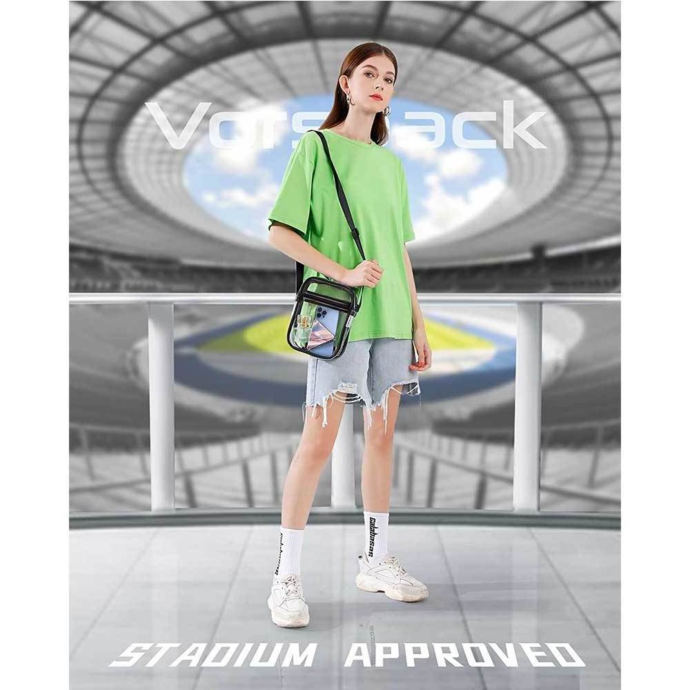 PVC bag transparent transparent waist bag one shoulder waterproof sling messenger leisure stadium bags clear pvc