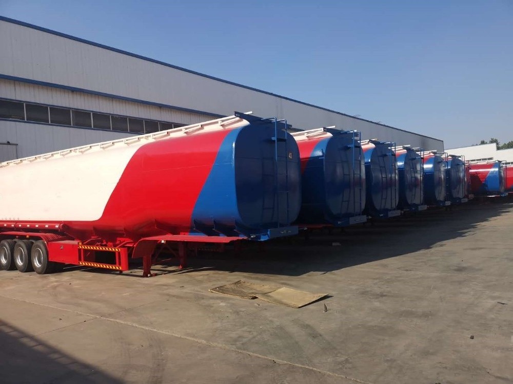 Quality 40000 liters Stainless steel oil tank trailer and gas tanker truck for sale