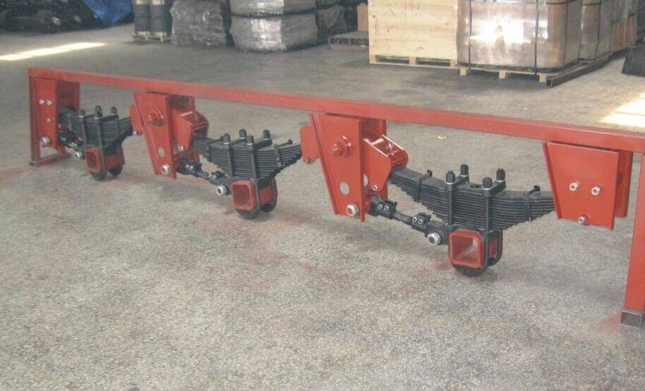 Promotions high quality truck semi Trailer Parts 3 axle Tandem axle German Type Suspension